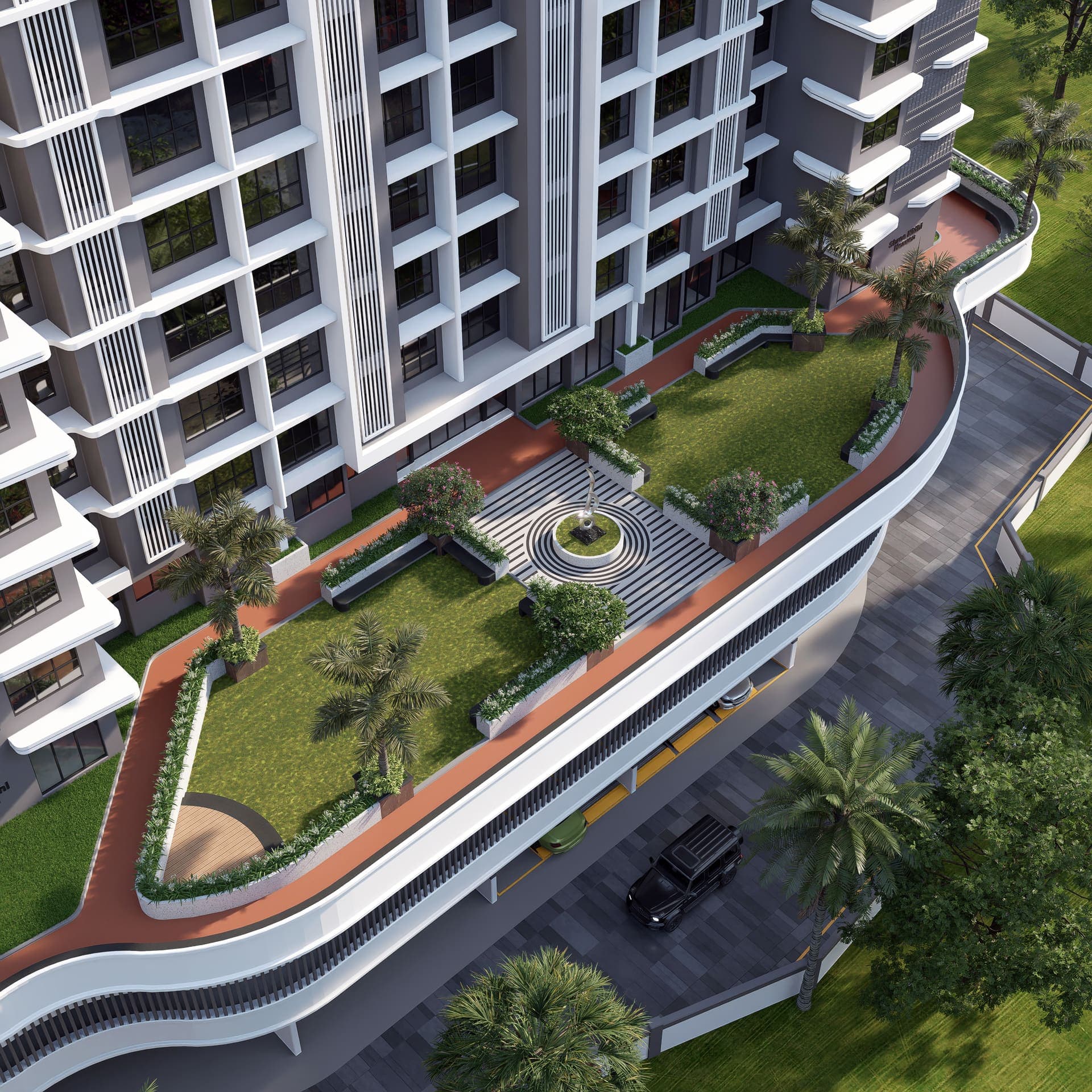 Amphitheatre and gathering lounge at Shree Nidhi Heaven