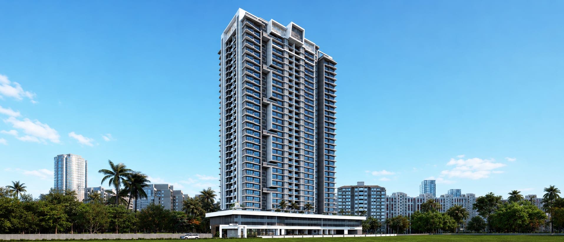 Shree Nidhi Heaven tower exterior